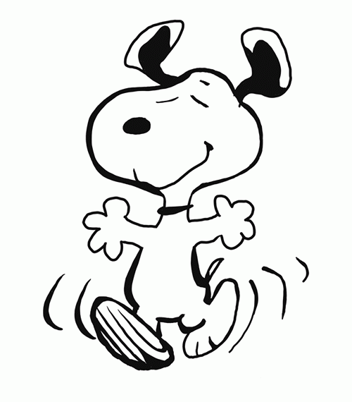 Snoopy coloring pages team colors