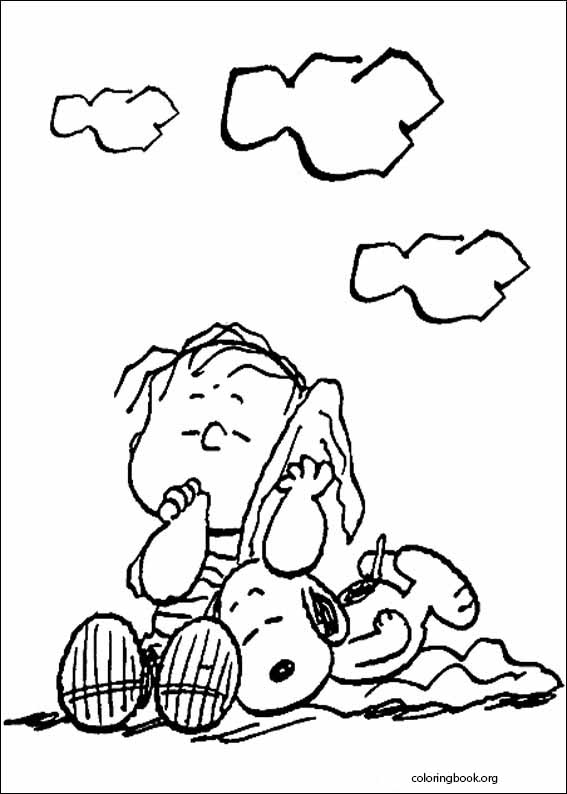 Snoopy coloring page
