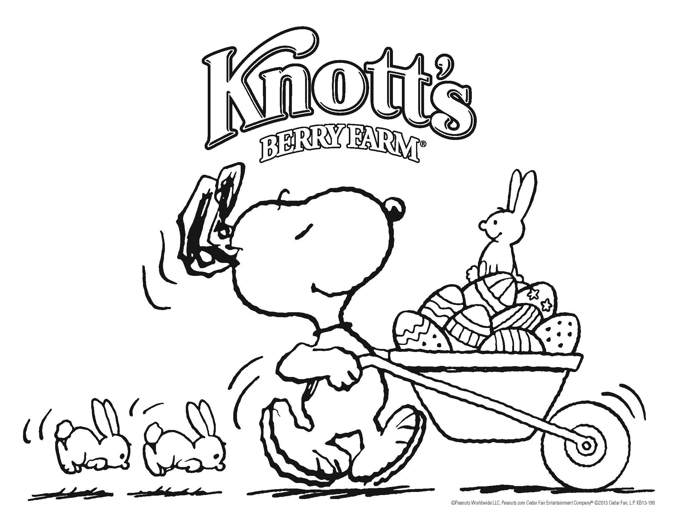 Snoopy easter coloring pages pic