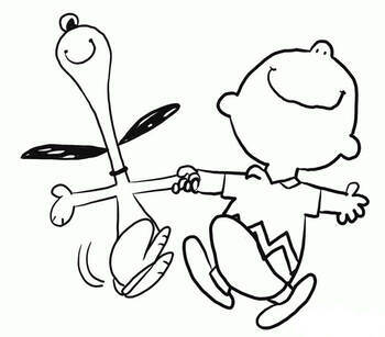 Snoopy and charlie brown coloring by mw creativity and new opportunities
