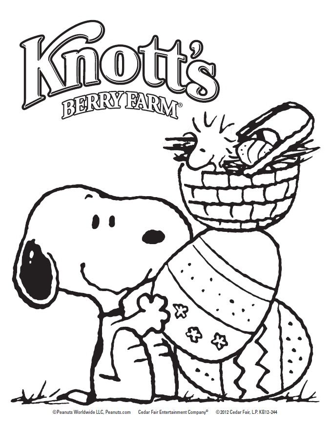 Snoopy easter coloring pages images pictures