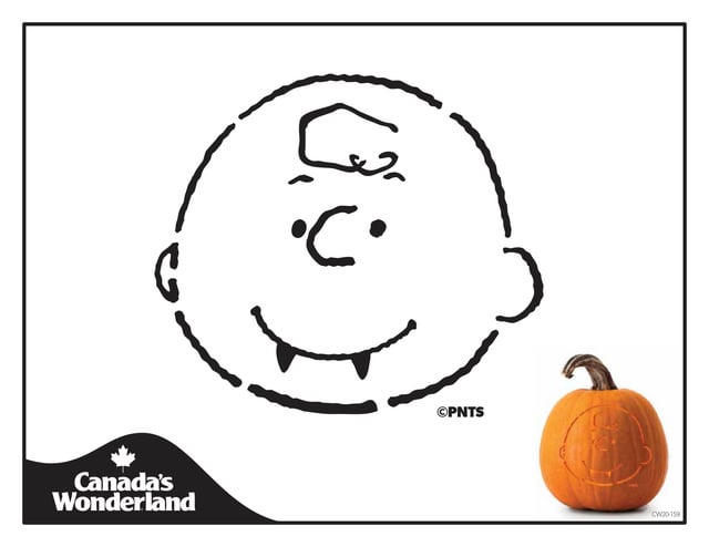 Peanutscharlie brown free pumpkin stencil