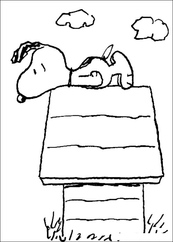Free printable snoopy coloring pages for kids
