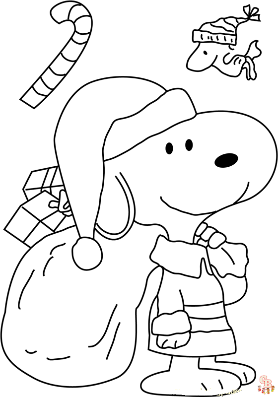 Free printable snoopy coloring pages