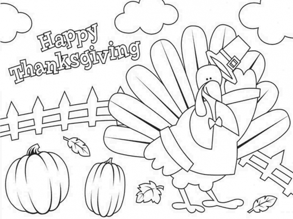 Free printable thanksgiving coloring pages