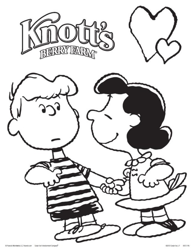 Knotts valentines day coloring pages