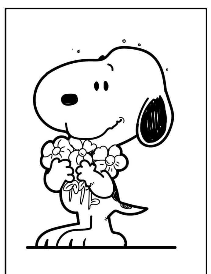 Snoopy coloring pages