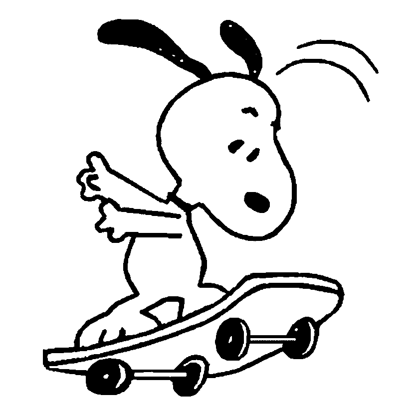 Printable snoopy coloring pages