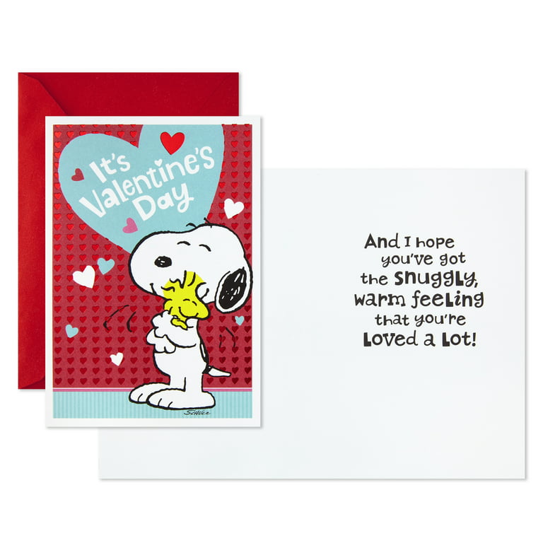 Hallmark peanuts valentines day cards pack snoopy and woodstock valentines day cards with envelopes