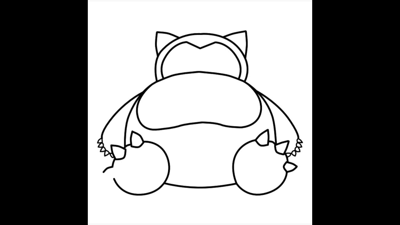 How to draw snorlax shorts snorlax pokemon