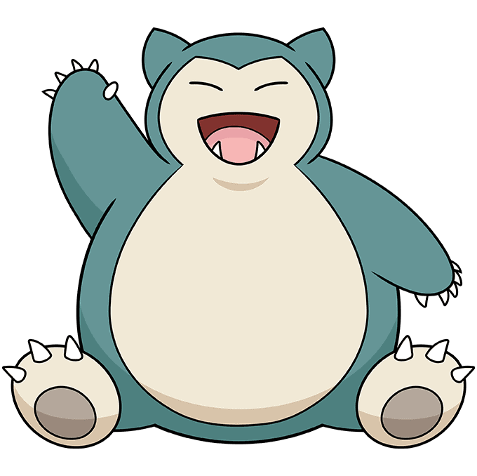 How to draw snorlax pokãmon