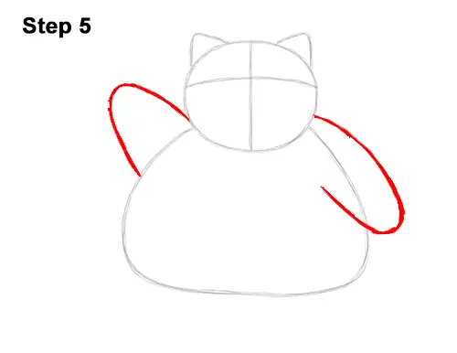 How to draw snorlax pokemon video step
