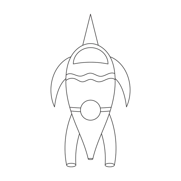 Premium vector toy outline illustration for kids coloring book