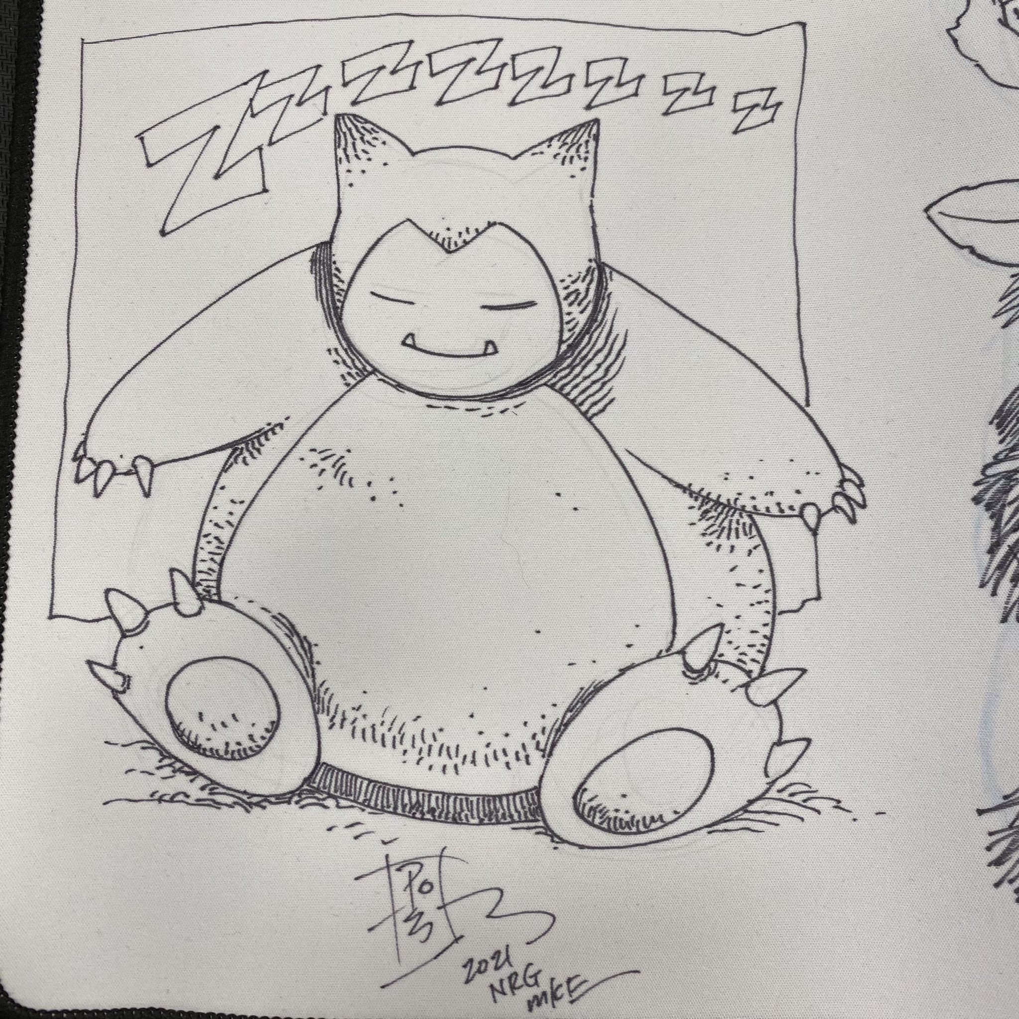 Rk post on x snorlax he does what his name suggests pokemon pokemongo playmat artmission artrequest httpstcoijuexkiha x