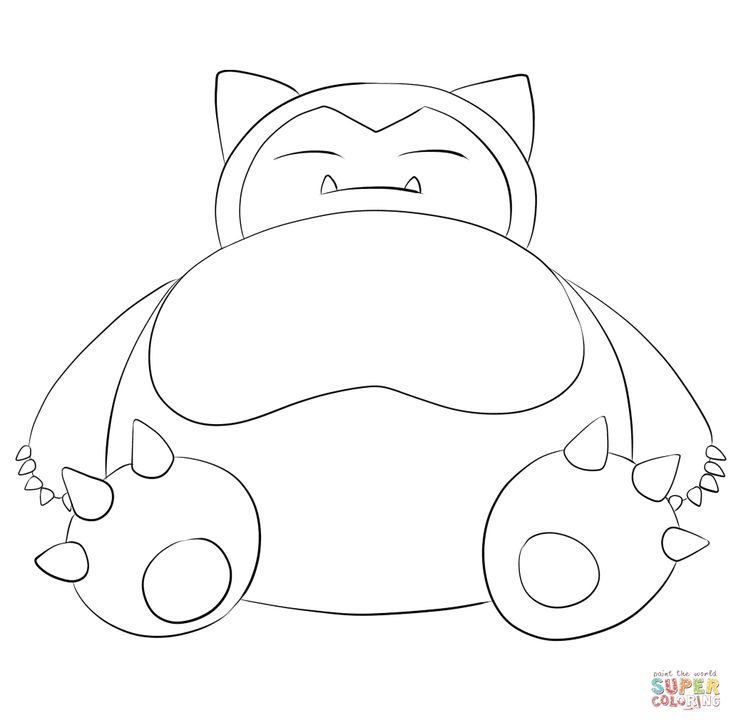 Snorlax pokemon coloring pokemon coloring pages pokemon coloring sheets