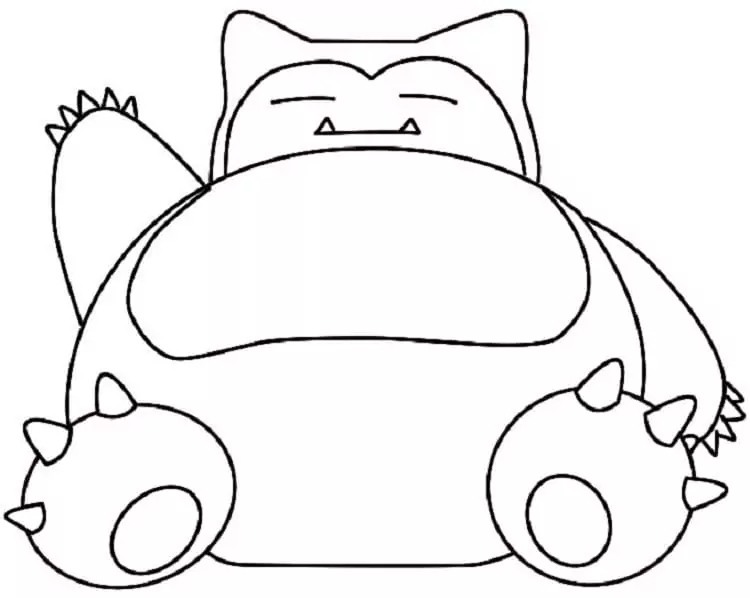 Snorlax malvorlagen