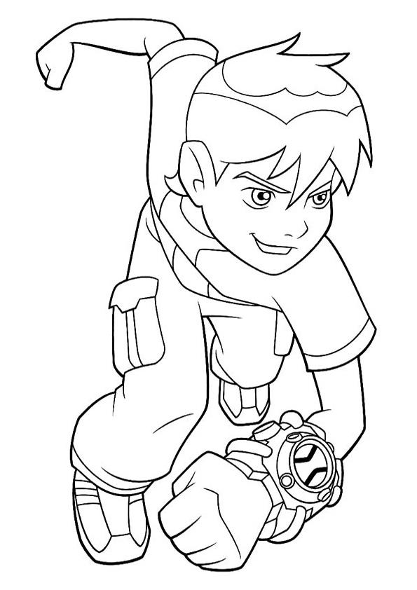 Coloring pages superhero ben coloring pages