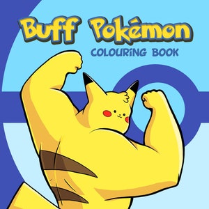 Buff pokemon colouring book