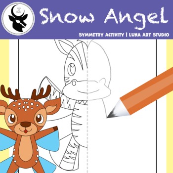Animal makes a snow angel symmetry activity and coloring pages tpt