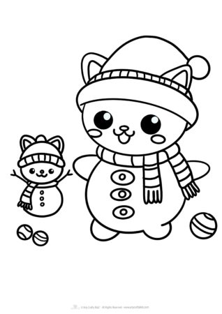Printable snowman coloring pages for winter fun
