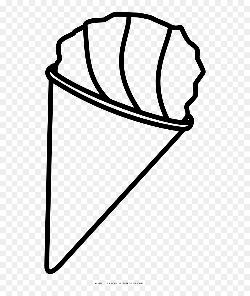 Snow cone coloring page hd png download