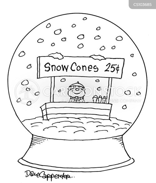 Snow cones cartoons and ics