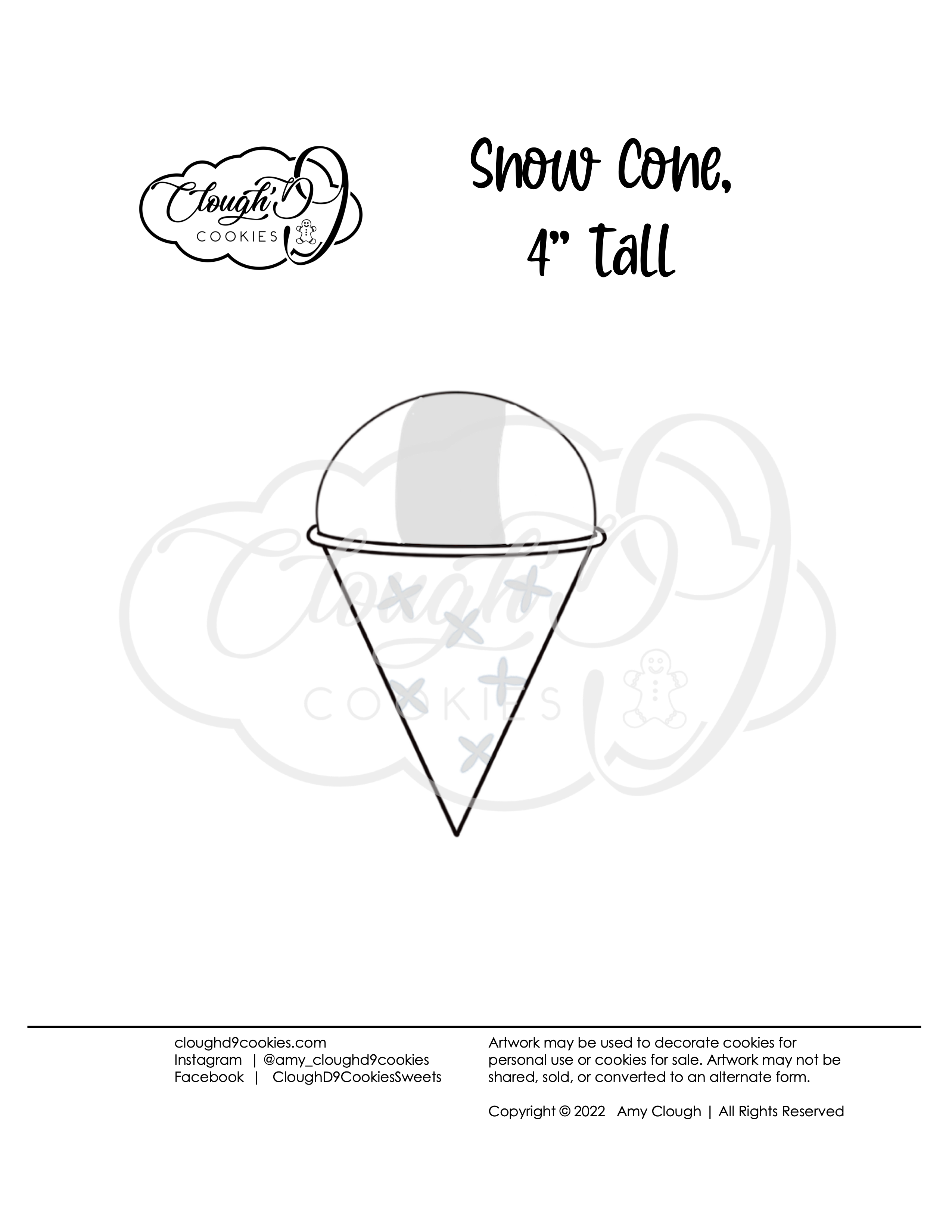 Snow cone stl cutter file