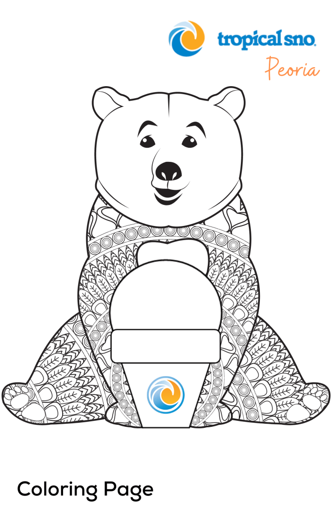 Coloring pages â tropical sno peoria