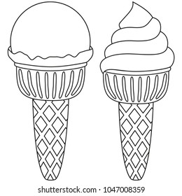 Shave ice vs snow cones vector stock vector royalty free