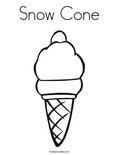 Snow cone coloring page