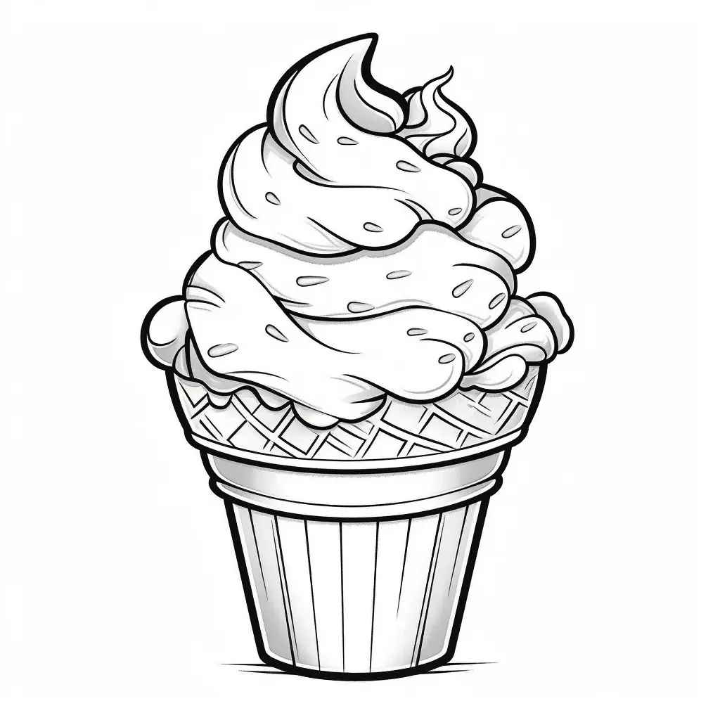 Sweet scoops fun facts coloring book