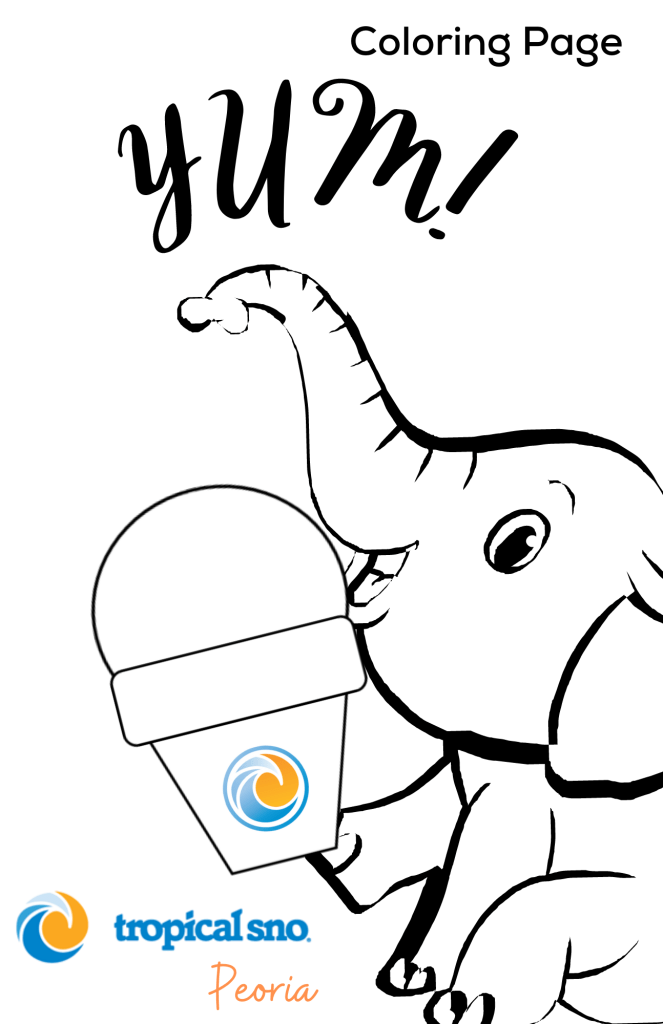 Coloring pages â tropical sno peoria