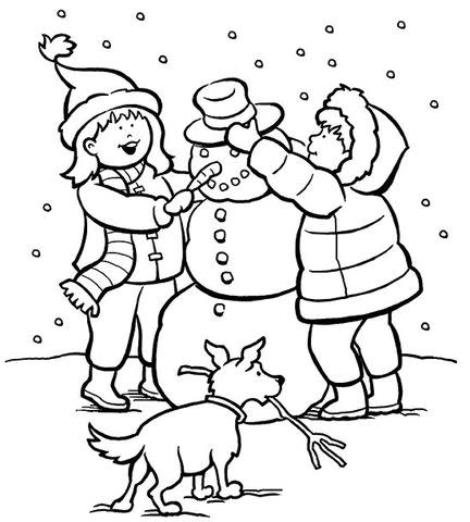 Printable winter coloring pages
