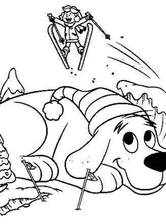 Clifford coloring page