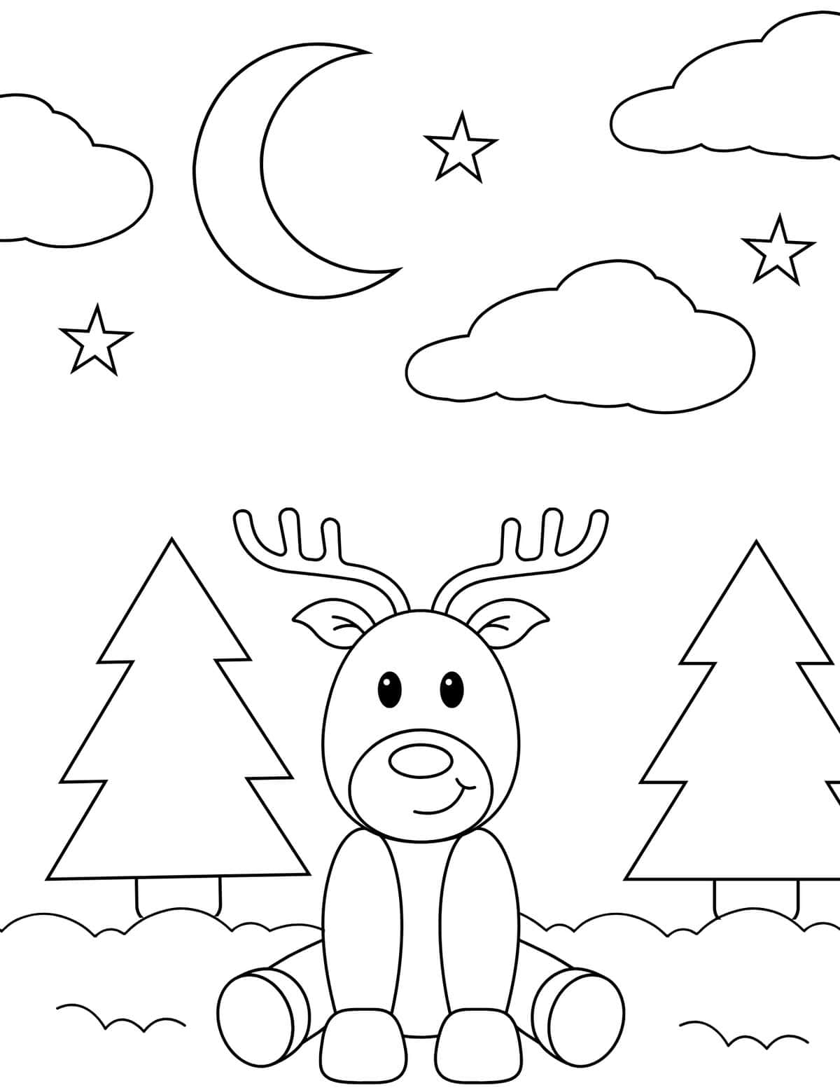 Free winter coloring pages for kids