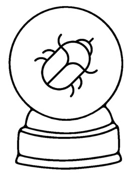 Tropical colorg pages snow globe craft worksheet by swati sharma