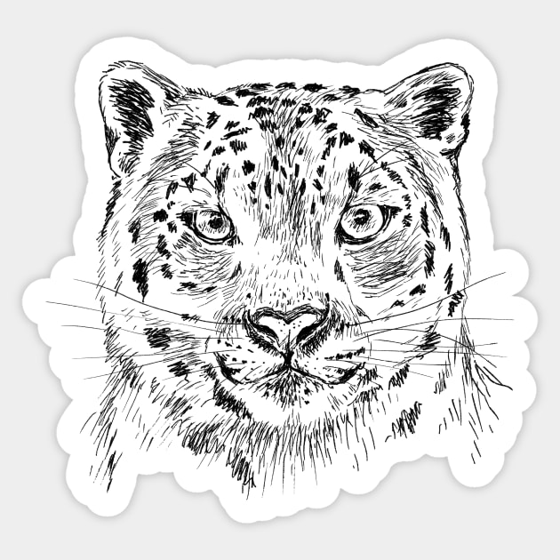Snow leopard print