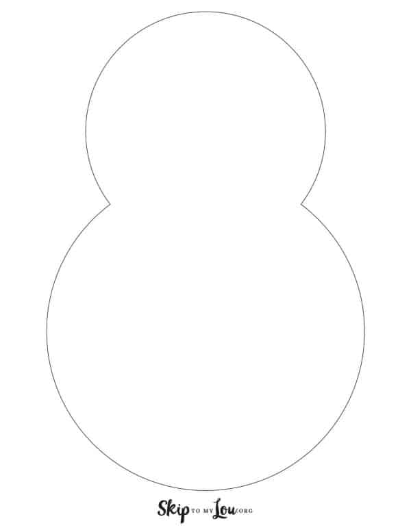 Free printable snowman templates for crafts skip to my lou