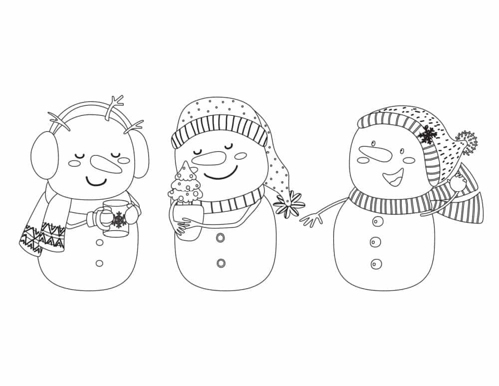 Free snowman printable templates