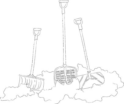 Free vectors snow plow monochrome coloring page