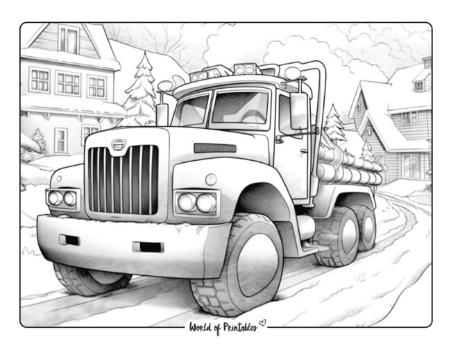 Winter coloring pages