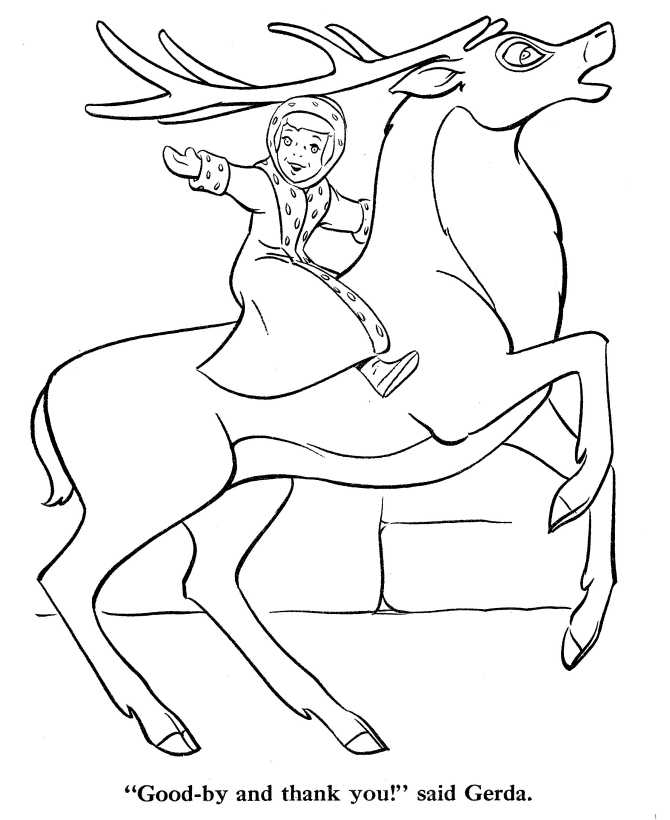 Snow queen coloring pages