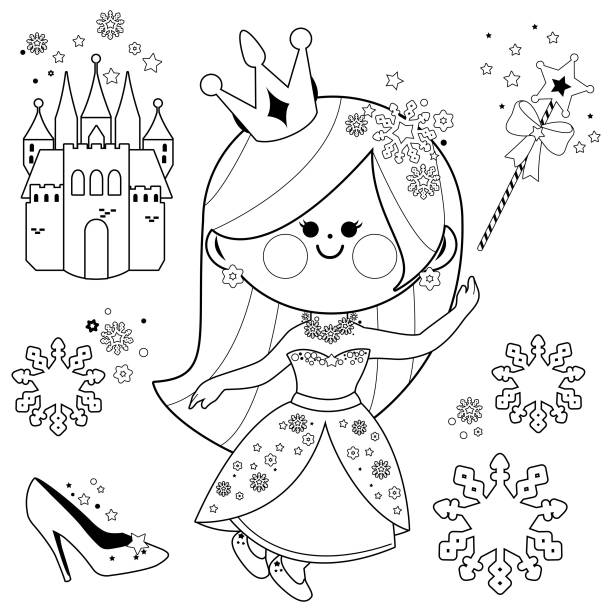 Ice queen drawing stock illustrations royalty