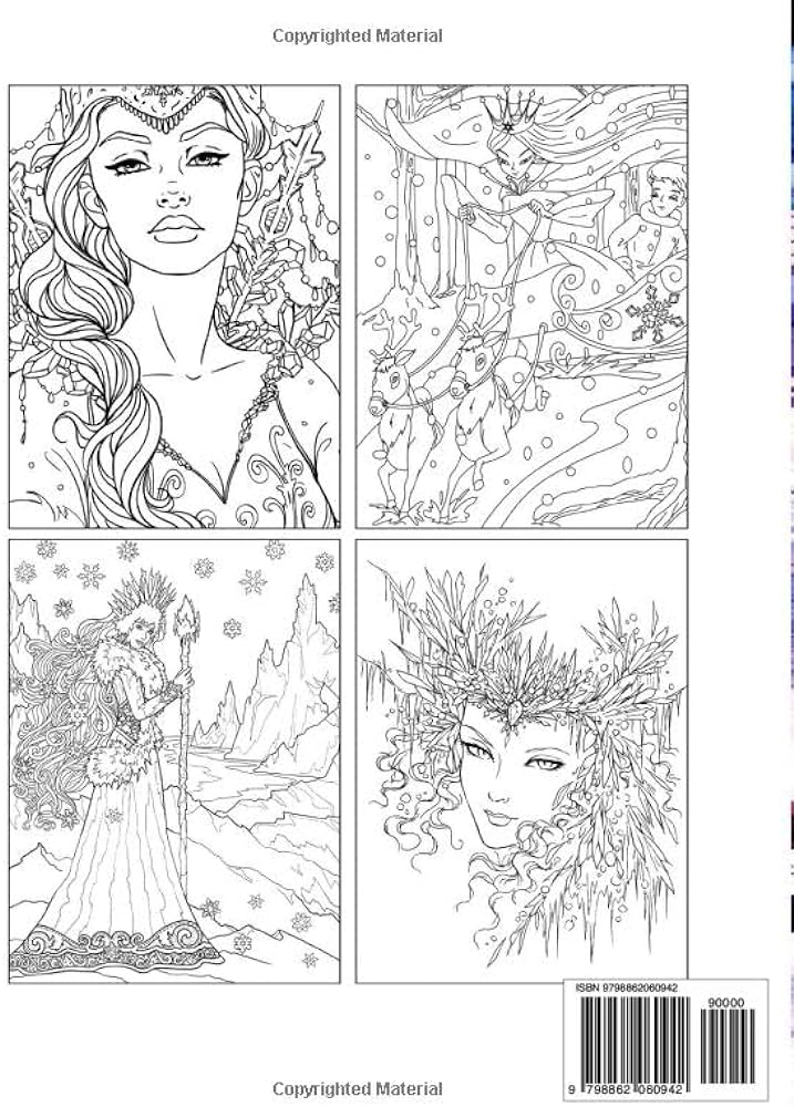 Snow queen coloring book confidence and relaxation coloring books color wonder creativity barros tiago books