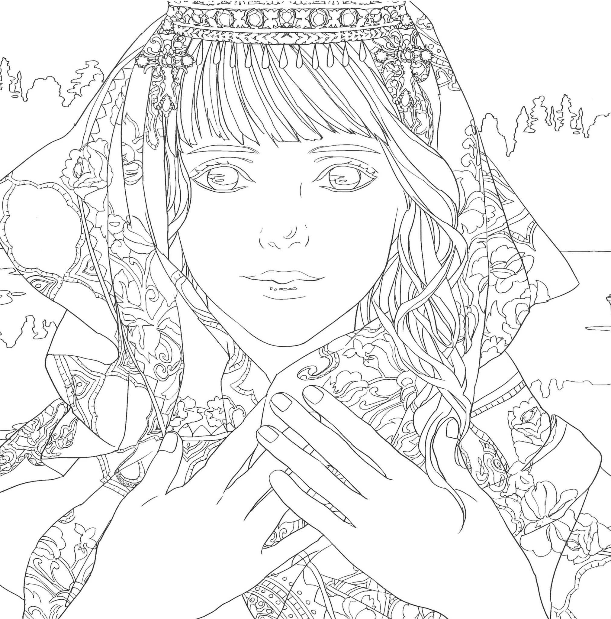 Snow queen coloring book â