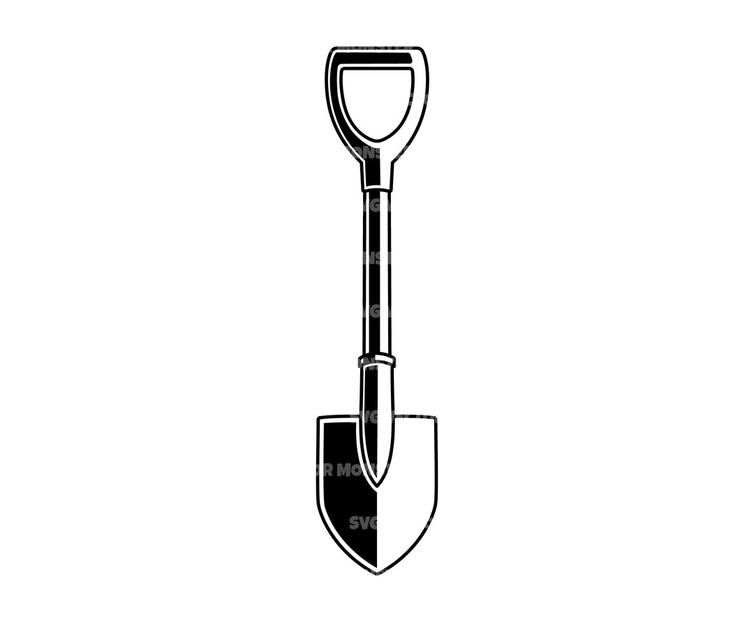 Shovel svg spade svg gardening svg vector cut file for cricut silhouette pdf png eps dxf decal sticker vinyl pin