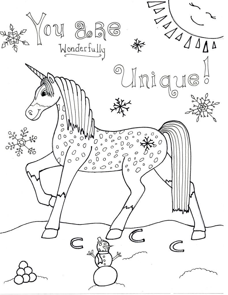 Unicorn coloring pages raising smart girls