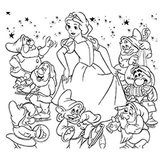 Top free printable snow white coloring pages online