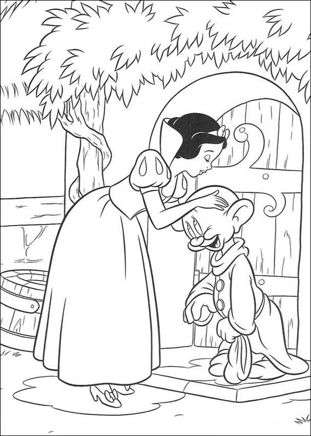 Beautiful snow white coloring pages