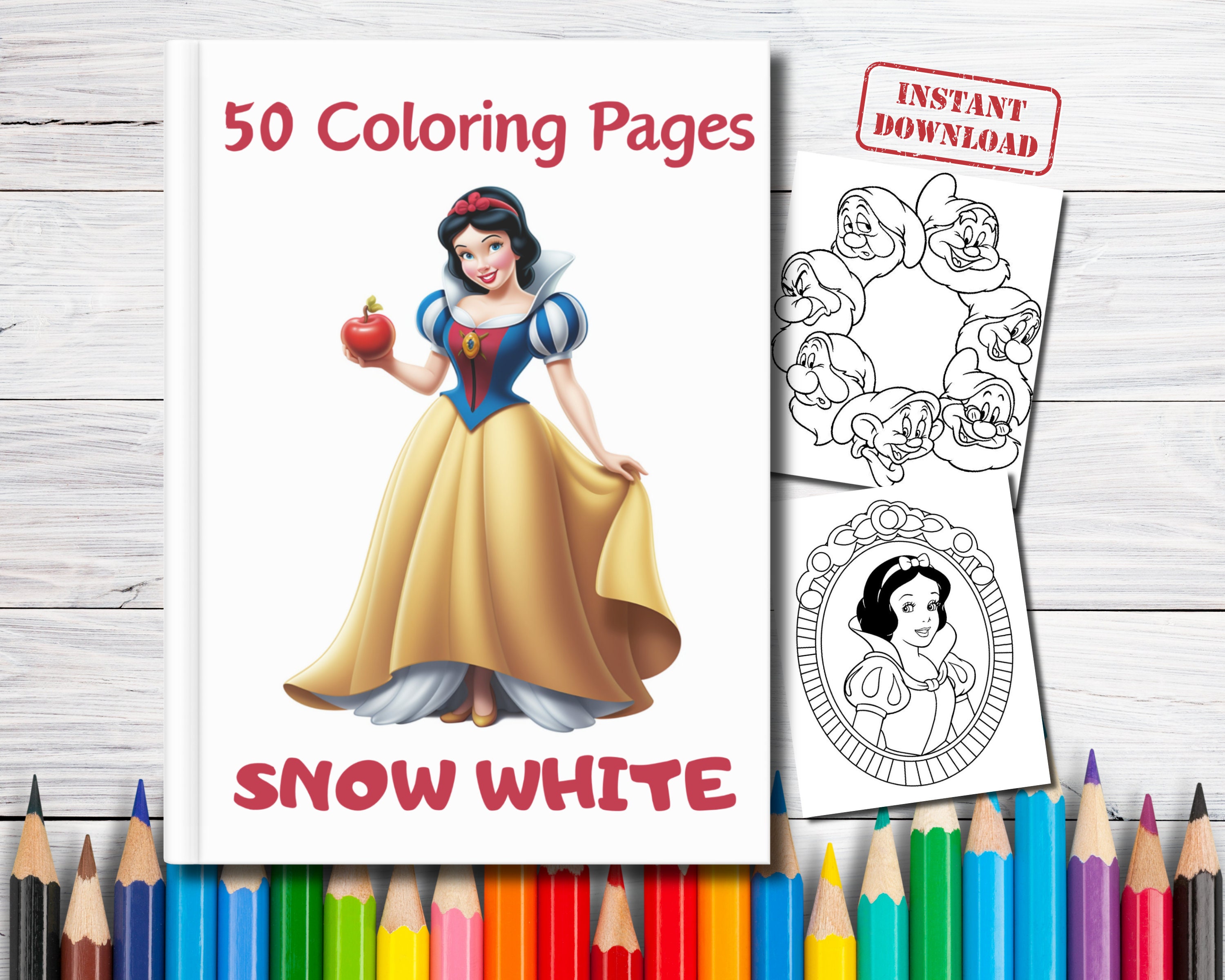 Snow white and the seven dwarfs coloring pages cartoon coloring pages for kids coloring pages printable activities for kids pdf